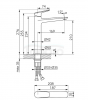 FERRO Bateria umywalkowa nablatowa THEMIS BTH2L